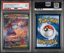Pokemon Mega Latias EX Holo Card 2025 ME01 Mega Evolution Series 181/132 PSA 9 - Image 3