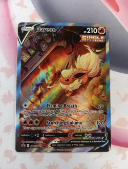 Flareon V SWSH179 - Alternate Art Black Star Promo - Pokemon Card - NM - Image 1