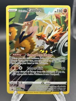 Pokemon TCG Card Galarian Zapdos SWSH283 Crown Zenith Promo Holo - NM - Image 1