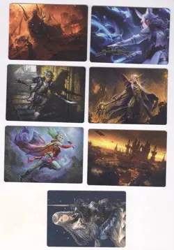 Magic The Gathering Final Fantasy Art Series Lot Of 7 Cards (2 Gold Signature) - Image 1