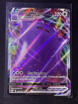 Pokemon TCG Ditto VMAX Shining Fates Holo Ultra Rare Card 051/072 NM - Image 1