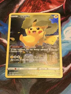 Pokemon Crown Zenith Galarian Gallery Pikachu Holo Ultra Rare Card GG30/GG70 ⚡ - Image 1