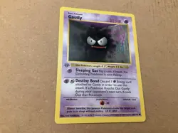 Pokemon Card - Gastly Base Set Shadowless 50/102 1st Edition Common - Image 1