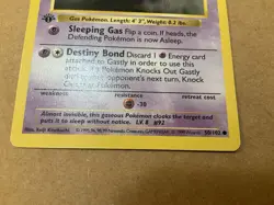 Pokemon Card - Gastly Base Set Shadowless 50/102 1st Edition Common - Image 4