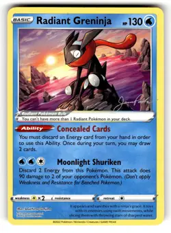 Radiant Greninja World Championships 2024 Deck Card Pokemon Near Mint - Image 1