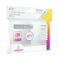 GameGenic Card Protection Standard Sleeves - Matte (200) New - Image 1