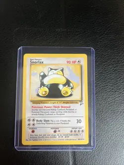 Pokemon TCG Snorlax Base Set 2 Non Holo Card 30/130 Rare NM - Image 1