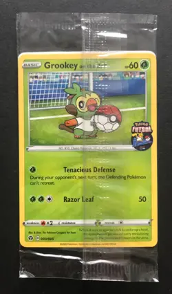 Grookey On The Ball 003/005 Futsal Pokemon Card PROMO UK Exclusive NEW SEALED - Image 1