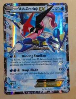 Pokemon TCG Ash-Greninja EX XY Black Star Promo XY133 Holo Card TCG Regular Size - Image 1