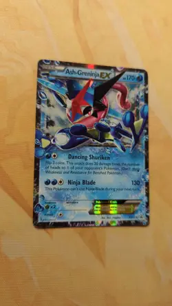 Pokemon TCG Ash-Greninja EX XY Black Star Promo XY133 Holo Card TCG Regular Size - Image 2