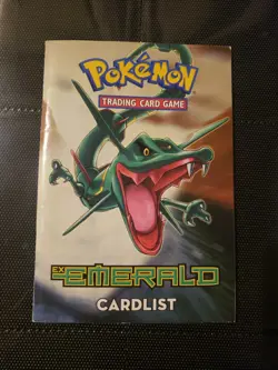 Ex Emerald Pokemon Trading Card Game TCG Rulebook and Cardlist 2005 Nintendo - Image 1
