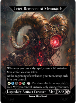Urtet, Remnant of Memnarch - Full Art Altered Art Custom Proxy Cards - Image 1