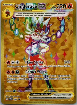 SV: Scarlet & Violet Promo Cards #163 Cinderace ex Pokemon - Image 1