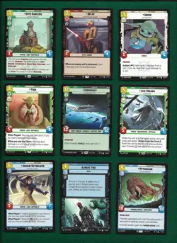 STAR WARS UNLIMITED LEGENDS OF THE FORCE COMPLETE 20 CARD LEGENDARY SET - Image 2