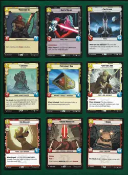 STAR WARS UNLIMITED LEGENDS OF THE FORCE COMPLETE 20 CARD LEGENDARY SET - Image 3