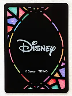 Japan Disney TIANA Stained Glass 10 of Hearts Playing Card w/Sleeve & Top Loader - Image 2