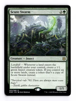 Scute Swarm R Promo Pack: Zendikar Rising 203 NM - Image 1