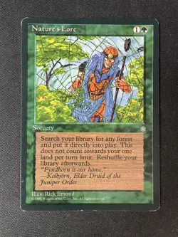 MTG Ice Age #143 Nature's Lore MP - Image 1