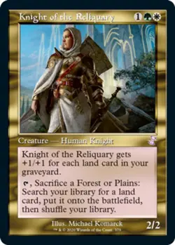 4x MTG Knight of the Reliquary, NM-Mint, English Time Spiral Remastered - Image 1