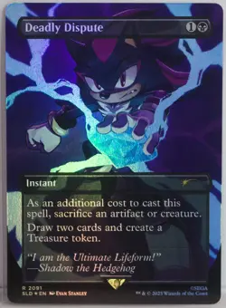 Deadly Dispute [New, Near Mint] *Rainbow Foil* {Sonic the Hedgehog SLD} - Image 1