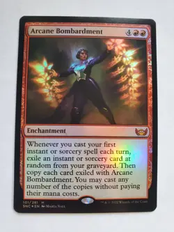 Arcane Bombardment - Foil - Streets of New Capenna - Near Mint - MTG - Image 1