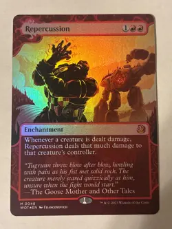 MTG Wilds of Eldraine: Enchanting Tales WOT Repercussion NM foil - Image 1