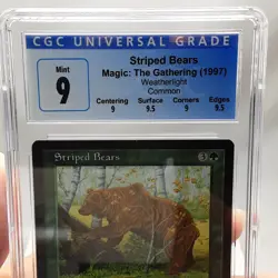 Striped Bears - Weatherlight - MTG - Graded - CGC 9.0 - Image 3