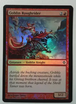Goblin Roughrider *FOIL Common* Magic MtG x1 Worldwake MP - Image 1