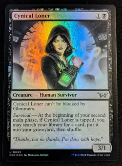 MTG - Cynical Loner FOIL - Duskmourn - Pack Fresh!! - Image 1