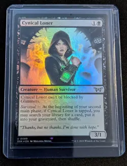 MTG - Cynical Loner FOIL - Duskmourn - Pack Fresh!! - Image 2
