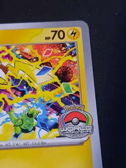 Pikachu #225 Promo World Championships 2025 Black Star Promo Pokemon Card - Image 4