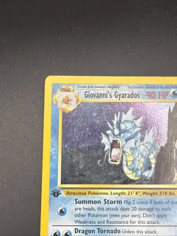 Pokemon TCG Giovanni's Gyarados Gym Challenge Holo Card 5/132 1st Edition - Image 4