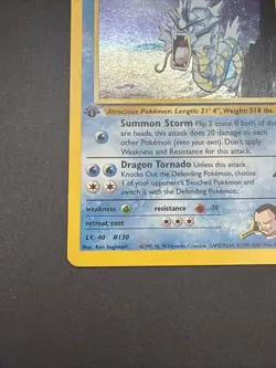 Pokemon TCG Giovanni's Gyarados Gym Challenge Holo Card 5/132 1st Edition - Image 5