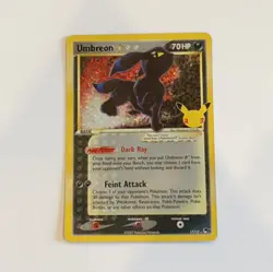 Pokemon Celebrations Umbreon Gold Star 17/17 25th Anniversary Foil Rare Classic - Image 1