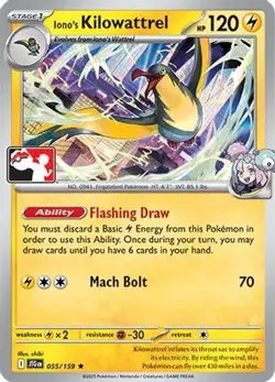 Iono's Kilowattrel 055/159 Rare Prize Pack Series Cards Pokemon Near Mint - Image 1