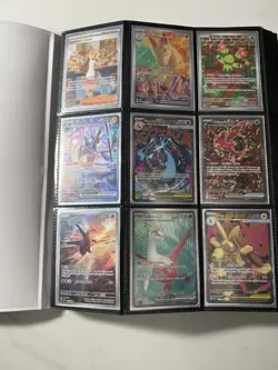 Pokemon TCG Massive Gorgeous 390+ Card Binder Lot NM Holos Rares FA’s Charizard - Image 1
