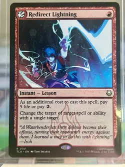 Wizards MTG Redirect Lightning Avatar TLA Instant Rare Red 0151 EN Zuko - Image 1