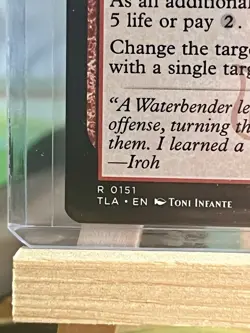 Wizards MTG Redirect Lightning Avatar TLA Instant Rare Red 0151 EN Zuko - Image 3