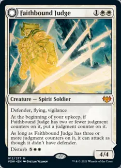 Faithbound Judge // Sinner's Judgment [Innistrad: Crimson Vow] Magic MTG - Image 1