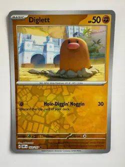 DIGLETT 103/197 OBSIDIAN FLAMES COMMON POKEMON REVERSE HOLO NM/M OKACHEKE - Image 1