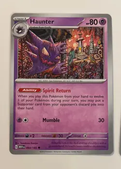 Haunter 093/165 Pokemon 151 Uncommon NM Pokemon TCG - Image 1