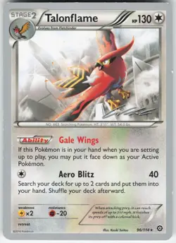 Talonflame 96/114 Rare World Championship Decks Pokemon Lightly Played - Image 1