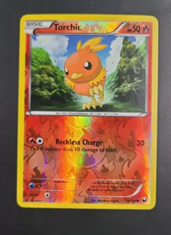 Pokemon TCG Black & White Dark Explorers Reverse Holo Torchic 14/108 NM - Image 1