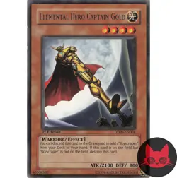 Yugioh Elemental HERO Captain Gold DP06-EN004 Rare 1st Edition NM - Image 1