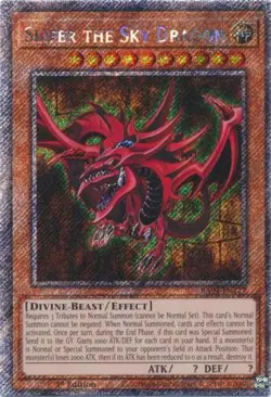 Yugioh! Slifer the Sky Dragon - RA04-EN117 - Platinum Secret Rare - 1st Edition - Image 1