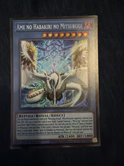 Ame No Habakiri No Mitsurugi L26D-ENM10 - Secret Rare 1st Edition - YuGiOh - NM - Image 1