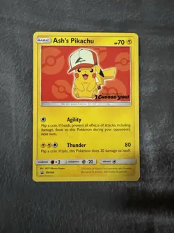 Ash’s Pikachu Card: I Choose You (Set Of 5: SM109, 110, 111, 112, & 114) - Image 2