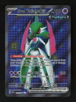 Iron Valiant ex 225/182 Ultra Rare Paradox Rift Pokemon Cards - Image 1