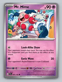 Mr. Mime 063/162 Temporal Forces Common NM TEF EN Pokemon Card Scarlet & Violet - Image 1