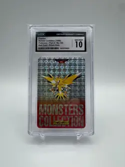 ZapdosBandai Carddass (1996)Pokemon - Part 2 - No.145Red Card - Prism Holo - Image 1